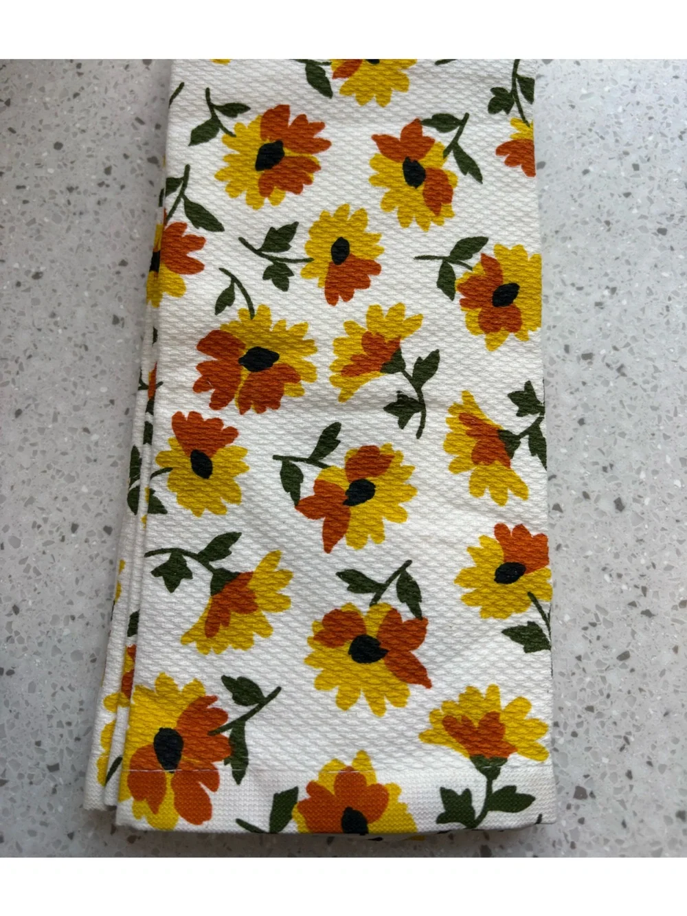 NWT kate spade Floral Kitchen Towels - Yellow, Orange & Green
